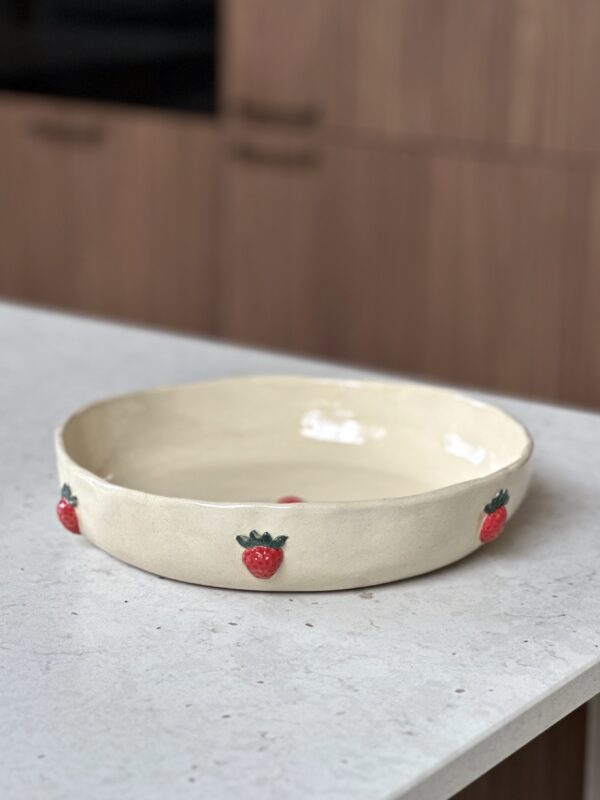Misa/ patera ceramiczna w truskawki