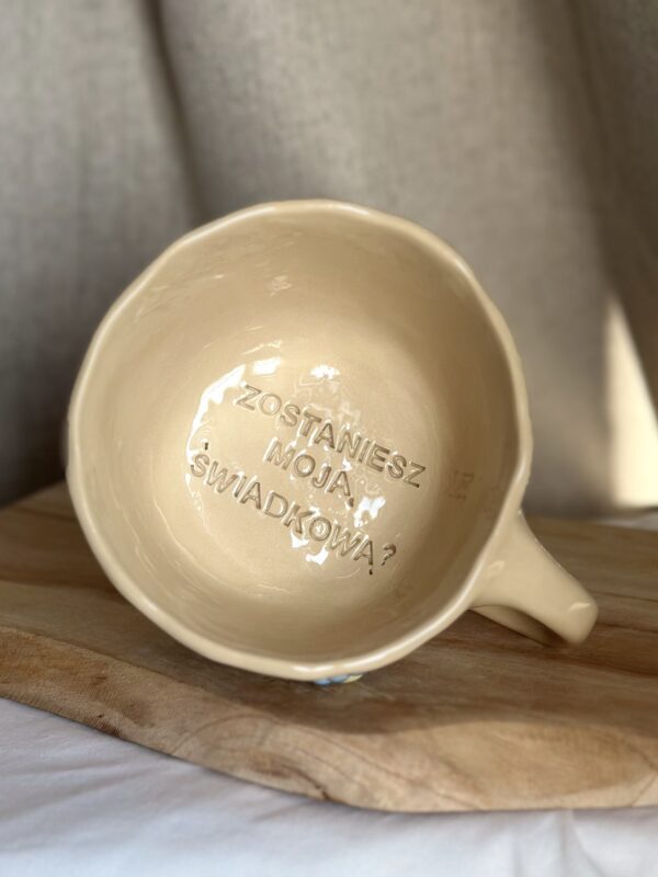 Kubek ''ZOSTANIESZ MOJĄ ŚWIADKOWĄ?" 300ml