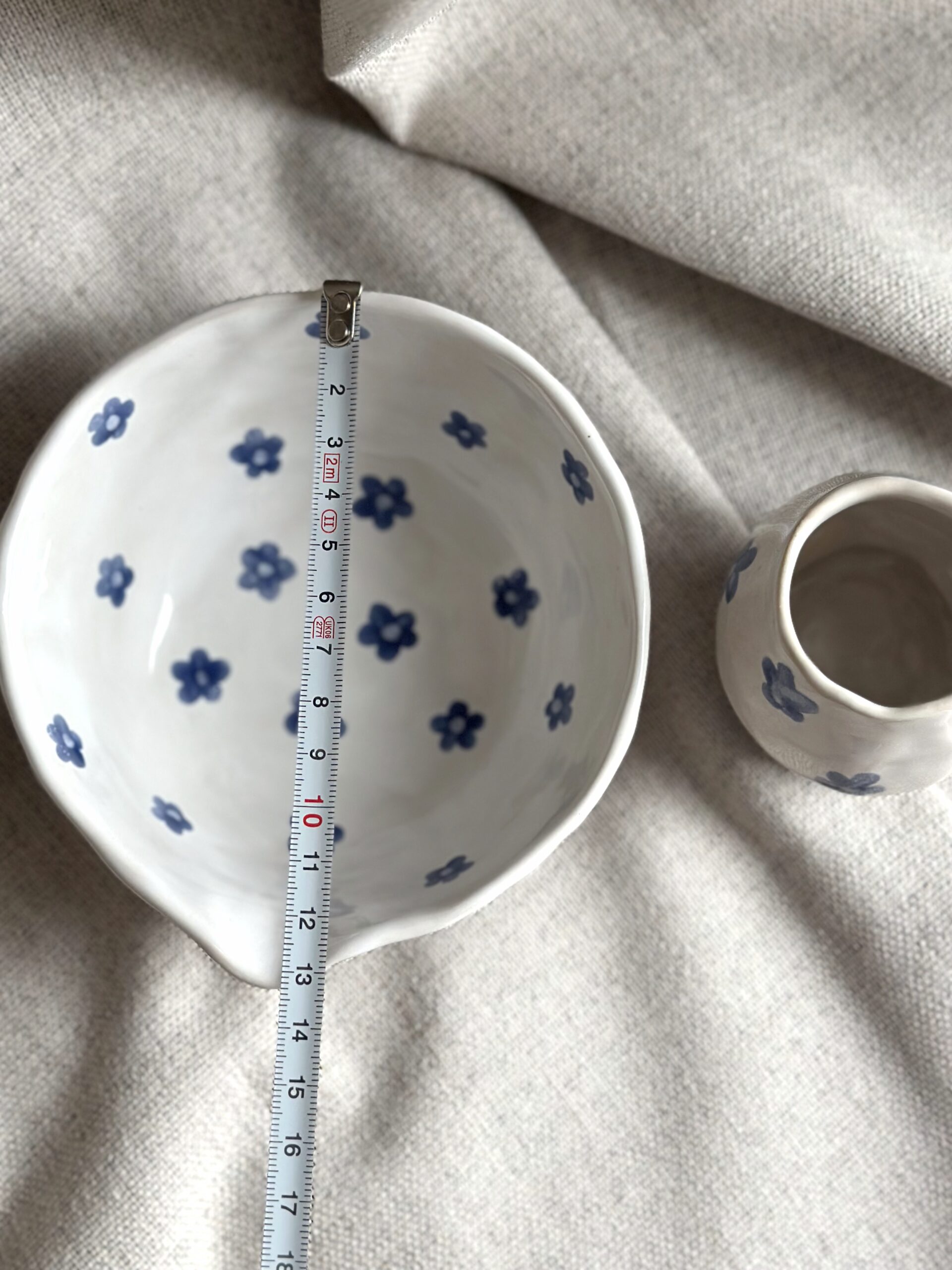 Ceramiczny zestaw do matchy miska+stojak HANDMADE - obrazek 4