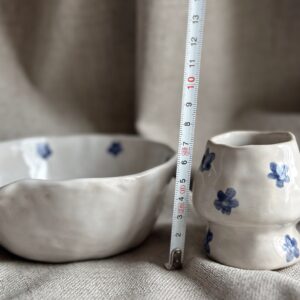 Ceramiczny zestaw do matchy miska+stojak HANDMADE - obrazek 5