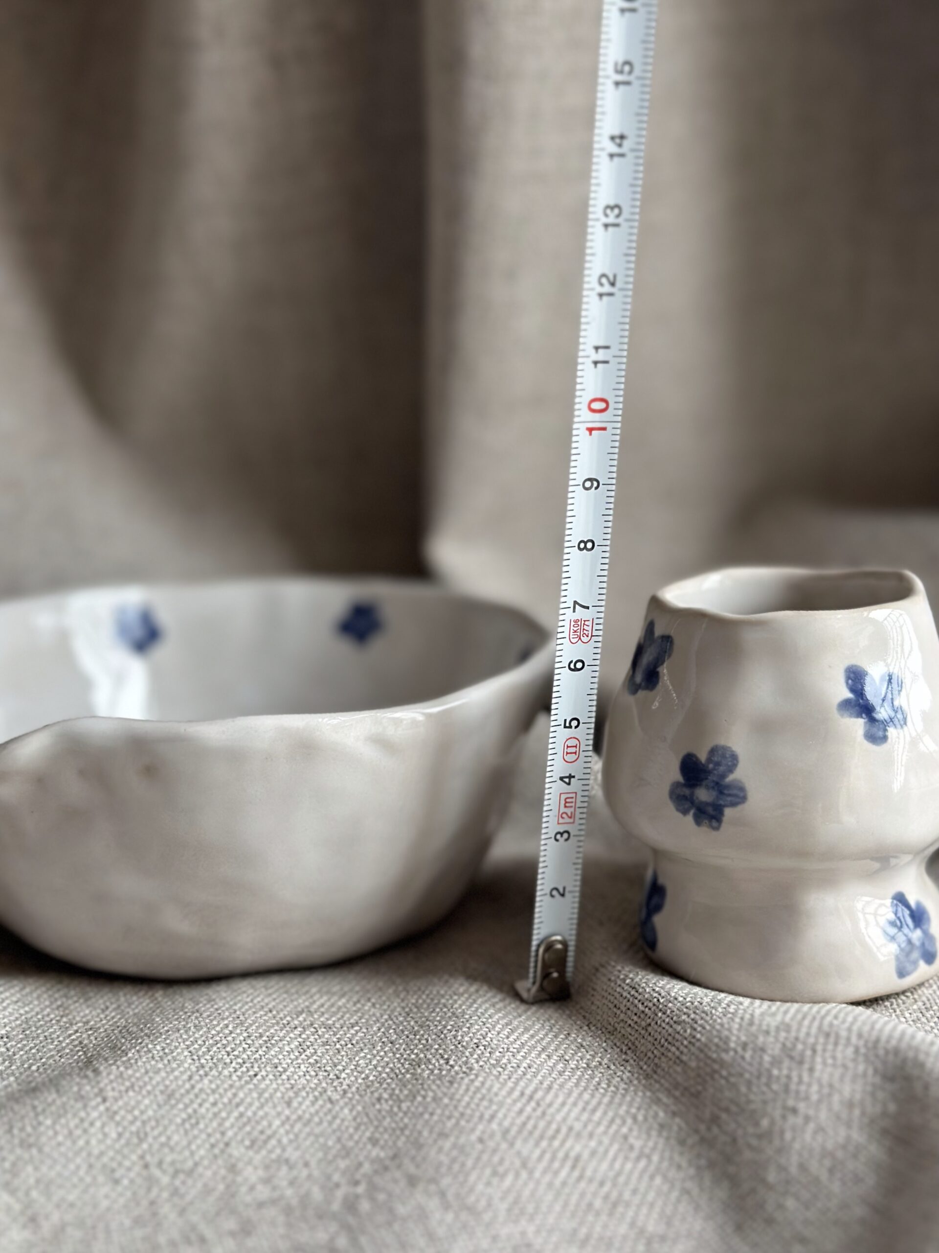 Ceramiczny zestaw do matchy miska+stojak HANDMADE - obrazek 5