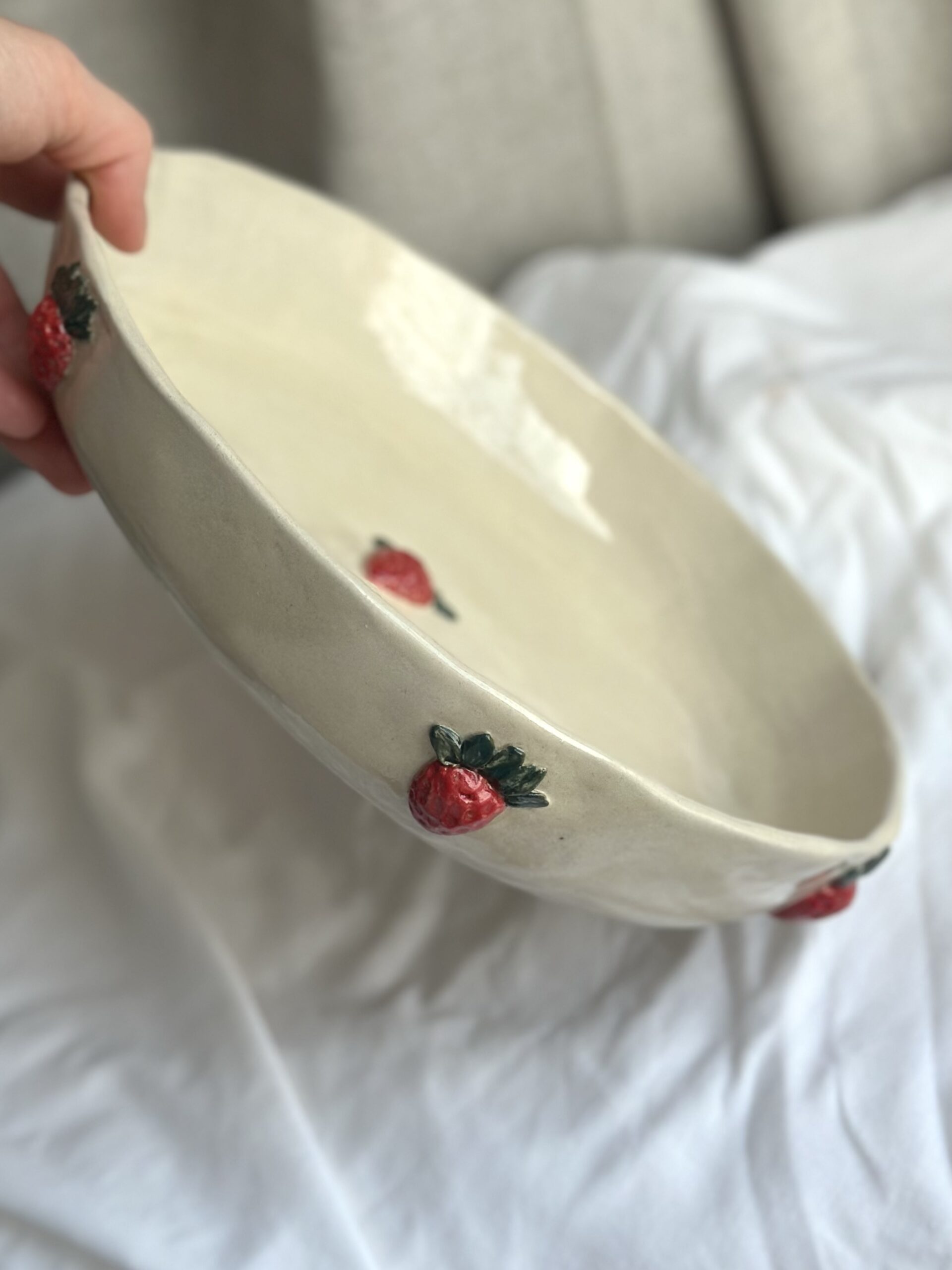 Misa/ patera ceramiczna w truskawki - obrazek 5