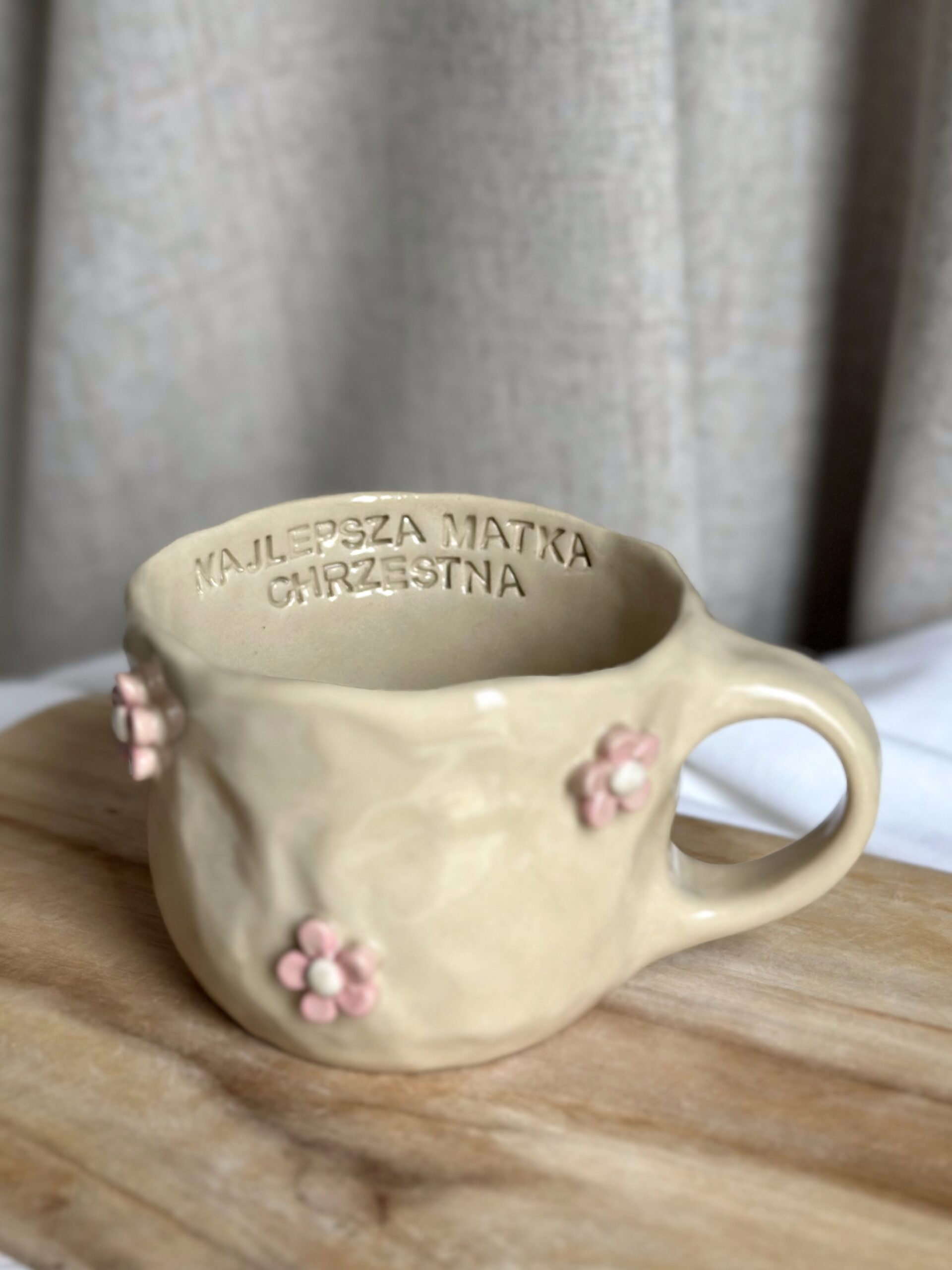 Kubek NAJLEPSZA MATKA CHRZESTNA 300ml - obrazek 2