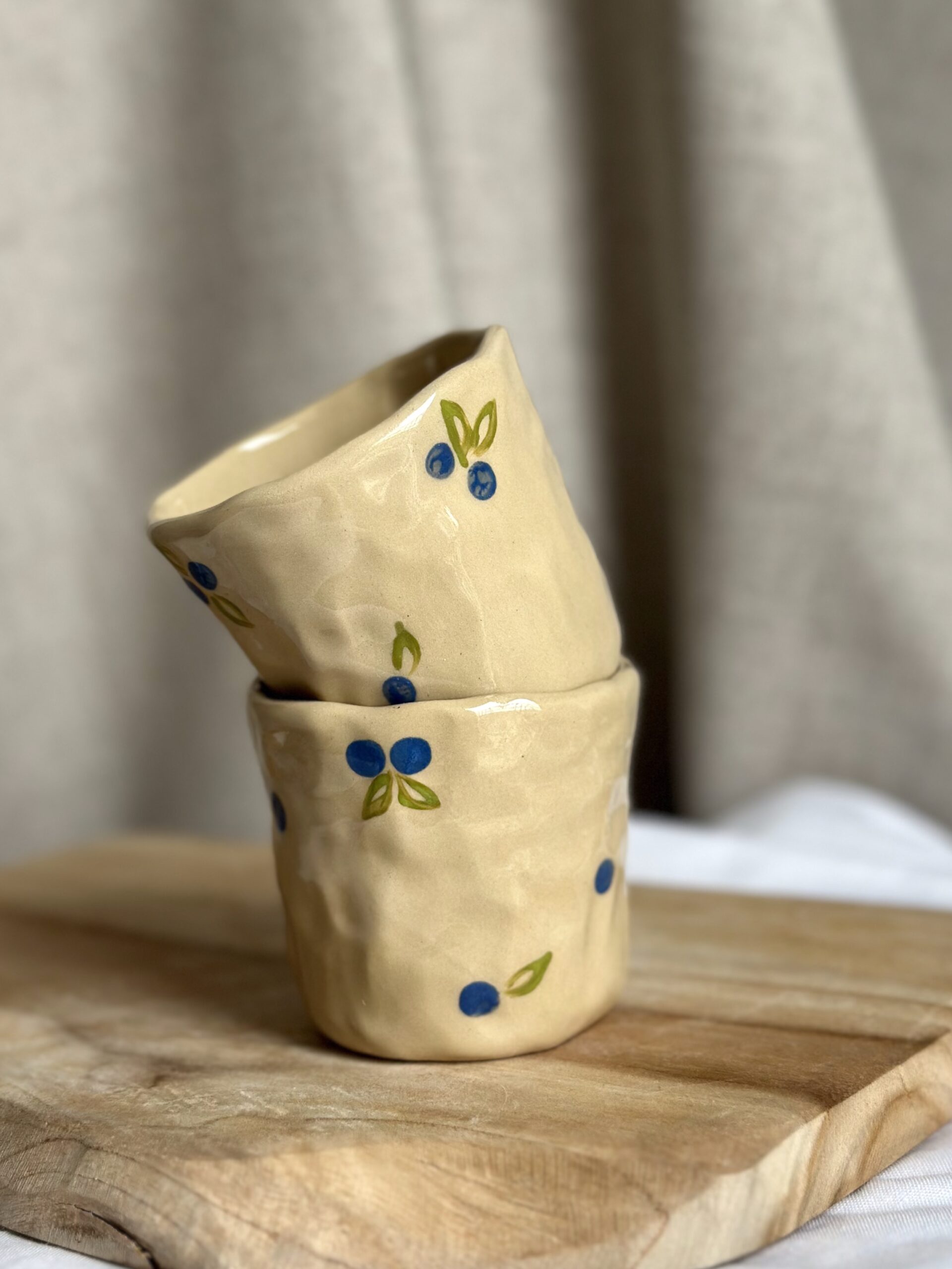 Zestaw 2 czarek do espresso 100ml jagody - obrazek 1