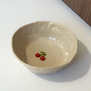 Miska ceramiczna z wiśnią 650ml - obrazek 2