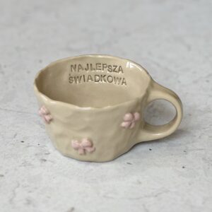 Kubek „najlepsza świadkowa” kokardki 300 ml - obrazek 2