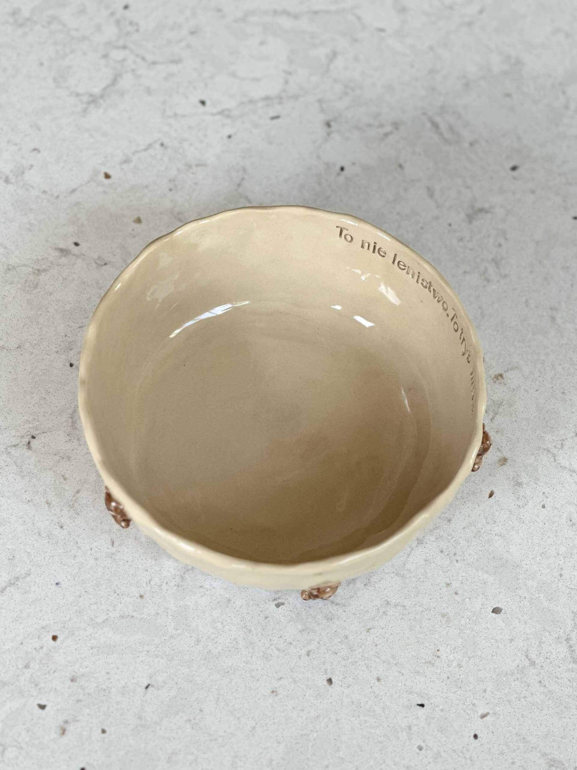 Miska ceramiczna w misie - obrazek 2