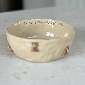 Miska ceramiczna w misie - obrazek 3
