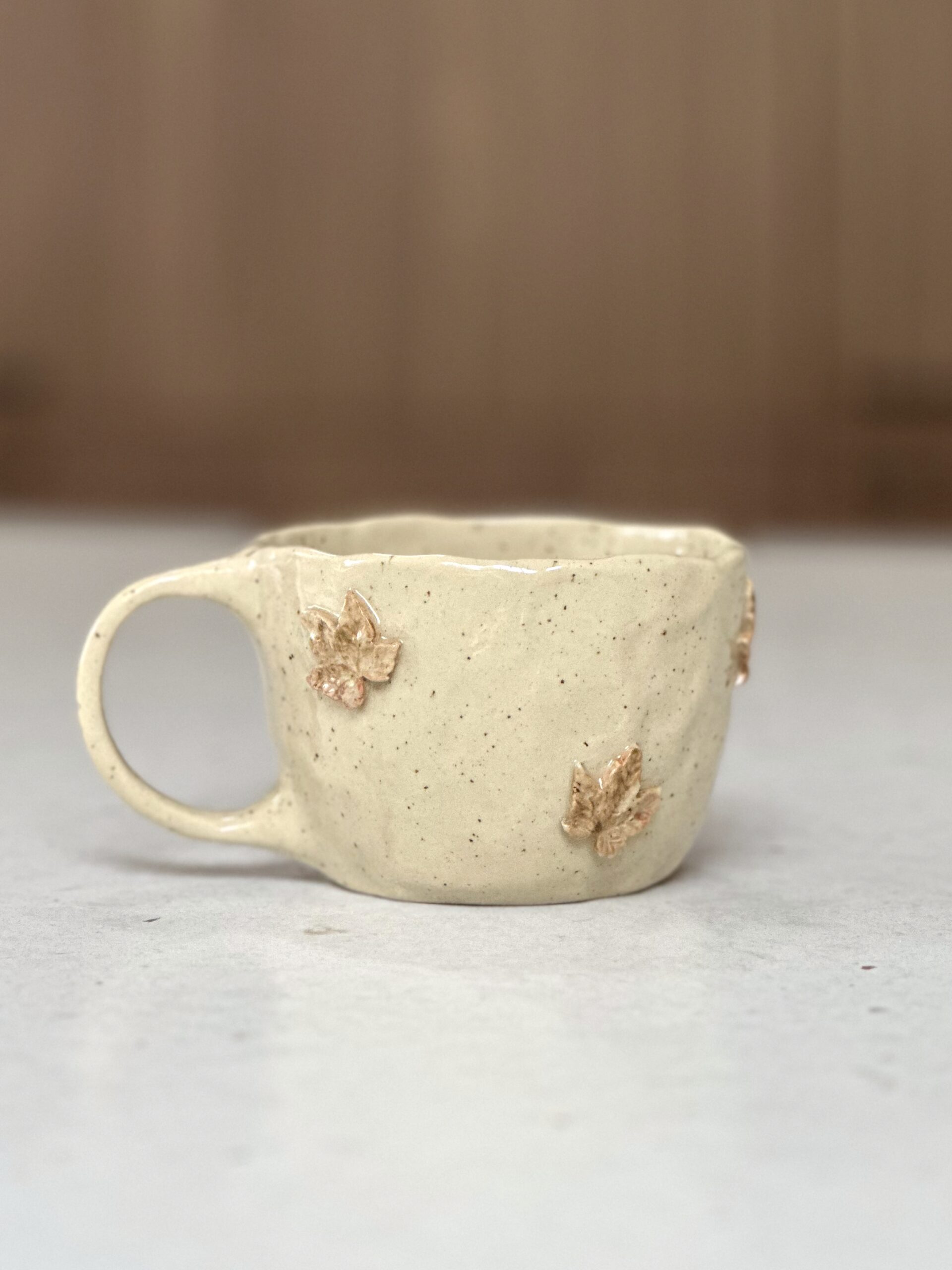 Kubek ceramiczny „Jesieniara”  Listki– 300 ml - obrazek 2