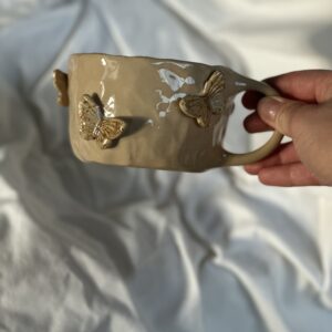 Kubek ceramiczny motylki - obrazek 1